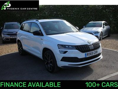 Used Skoda Karoq SportLine 150 HP (110 kW) 2019 Moon white metallic SUV
