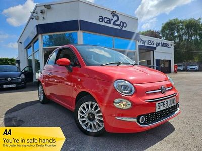 Pink Used 2018 Fiat 500 Lounge Hatchback | £7,198 (Fair price)