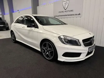 Used Mercedes A220 AMG 170 HP (125 kW) 2015 White Hatchback