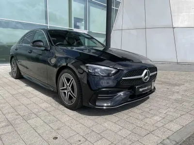 Usado Mercedes C200 AMG line 204 CV (150 kW) 2025 Negro Berlina