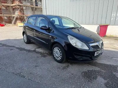 Used Vauxhall Corsa 79 HP (58 kW) 2007 Black Hatchback