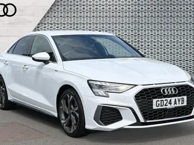 Used Audi A3 S-Line 150 HP (110 kW) 2024 White Sedan