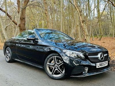 Black Used 2019 Mercedes C200 AMG Line Premium Cabriolet | £18,989 (Fair price)
