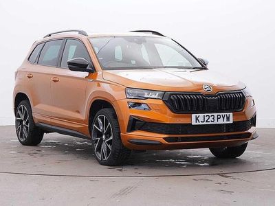 Used Skoda Karoq SportLine 110 HP (80 kW) 2023 Phoenix orange metallic SUV