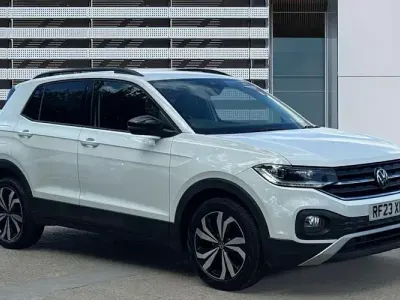 Used VW T-Cross Black Edition 110 HP (80 kW) 2023 White SUV