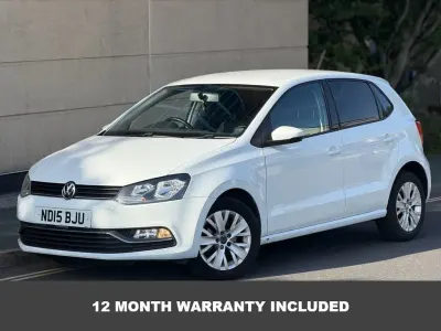 Used VW Polo SE 90 HP (66 kW) 2015 White Hatchback