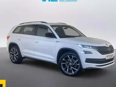 Używany Skoda Kodiaq SportLine 190 KM (139 kW) 2020 Biały SUV