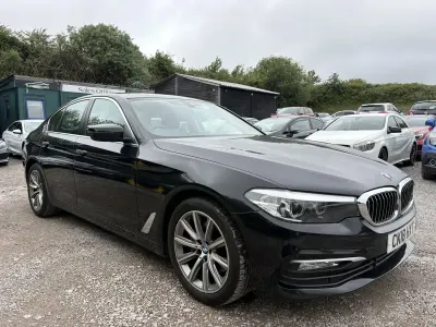 Used BMW 520 Sport Line 190 HP (139 kW) 2018 Black Sedan