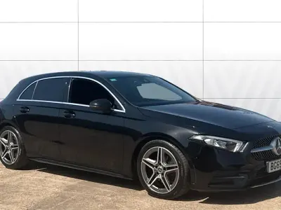 Used Mercedes A200 AMG line 150 HP (110 kW) 2019 Black Hatchback