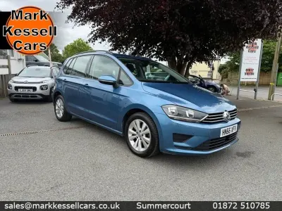 Used VW Golf Sportsvan SE 125 HP (91 kW) 2016 Blue MPV