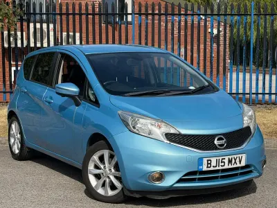 Used Nissan Note Tekna 90 HP (66 kW) 2015 Blue Hatchback