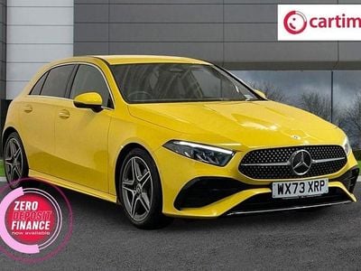 Yellow Used 2023 Mercedes A200 AMG Line Premium Hatchback | £23,250 (Expensive)