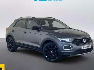 Usado VW T-Roc Black Edition 110 HP (80 kW) 2021 Cinzento SUV