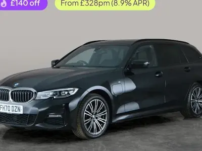 Used BMW 330e M Sport 292 HP (214 kW) 2021 Black Estate