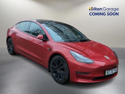 Red Used 2020 Tesla Model 3 Long Range AWD Sedan | £17,550 (Fair price)