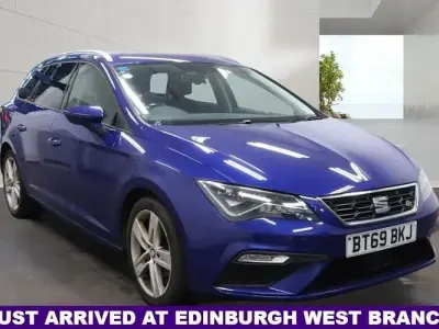 Used Seat Leon FR 150 HP (110 kW) 2019 Blue Estate