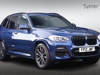 Blue Used 2021 BMW X3 M Sport SUV | £31,000 (Fair price)