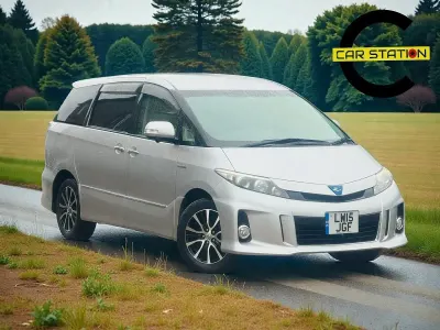 Used Toyota Estima Hybrid 2015 Silver MPV