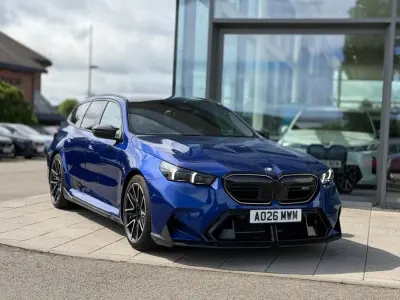 New BMW M5 2026 Blue Estate