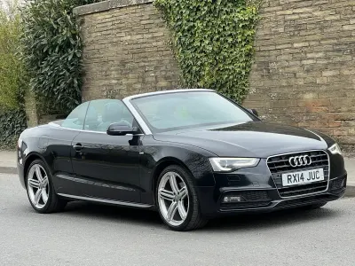 Used Audi A5 Cabriolet S-Line 177 HP (130 kW) 2014 Black Cabriolet