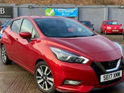 Used Nissan Micra N-Connecta 90 HP (66 kW) 2017 Red Hatchback