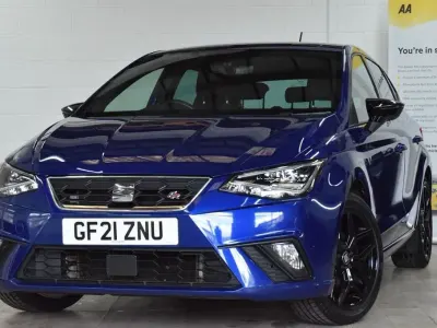 Used Seat Ibiza FR 95 HP (69 kW) 2021 Blue Hatchback