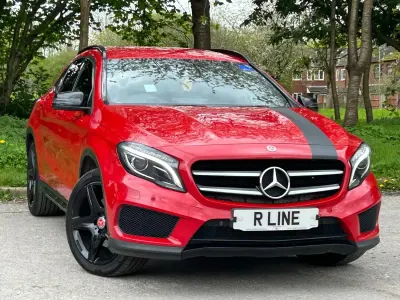 Used Mercedes GLA220 AMG line 170 HP (125 kW) 2015 Red SUV