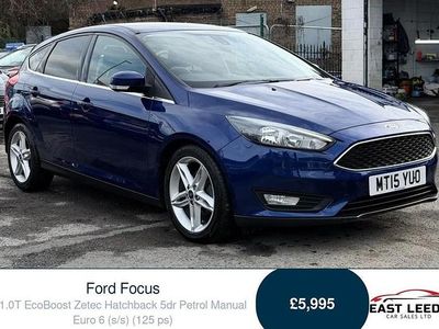 Used Ford Focus Zetec 125 HP (91 kW) 2015 Blue Hatchback