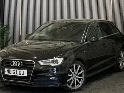 Used Audi A3 Sportback S-Line 150 HP (110 kW) 2016 Black Hatchback