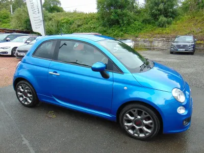 Used Fiat 500 S 69 HP (50 kW) 2015 Blue Hatchback