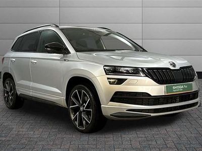 Used Skoda Karoq SportLine 148 HP (108 kW) 2022 Brilliant silver metallic SUV