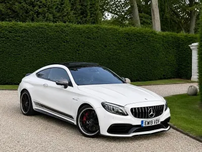 Used Mercedes C63S AMG Premium Plus 503 HP (369 kW) 2019 White Coupe