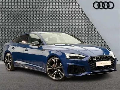 Used Audi A5 Black Edition 200 HP (147 kW) 2023 Blue Coupe