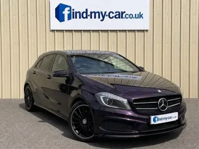 Used Mercedes A180 AMG 109 HP (80 kW) 2014 Purple Hatchback