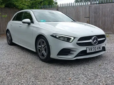 Used Mercedes A200 AMG line 163 HP (119 kW) 2020 White Hatchback