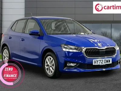Begagnad Skoda Fabia Comfort 80 HK (58 kW) 2022 Blå Halvkombi