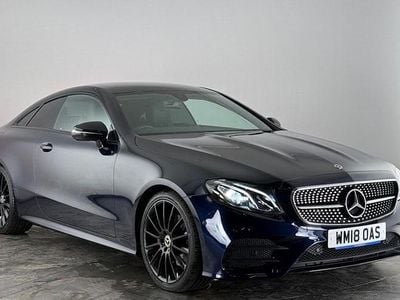 Blue Used 2018 Mercedes E220 AMG line Coupe | £16,850 (Good price)