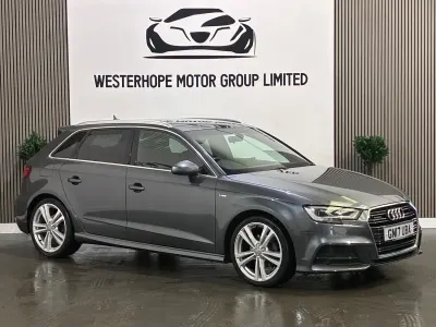 Used Audi A3 S-Line 150 HP (110 kW) 2017 Grey Hatchback