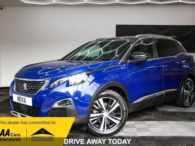 Used Peugeot 3008 GT-line 130 HP (95 kW) 2019 Blue SUV