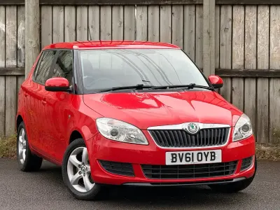 Used Skoda Fabia SE 105 HP (77 kW) 2011 Red Hatchback