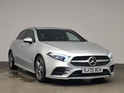 Used Mercedes A200 AMG line 163 HP (119 kW) 2020 Silver Hatchback