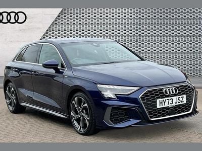 Used Audi A3 S-Line 150 HP (110 kW) 2023 Blue Sedan