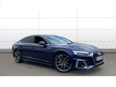 Used Audi A5 S-Line 200 HP (147 kW) 2023 Blue Coupe