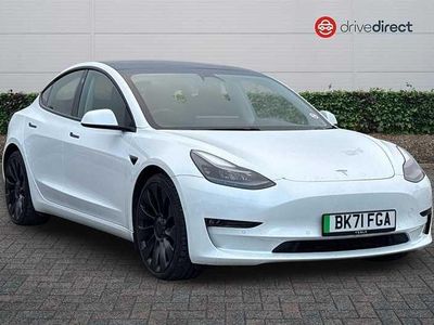 White Used 2021 Tesla Model 3 Performance Sedan | £19,422 (Fair price)