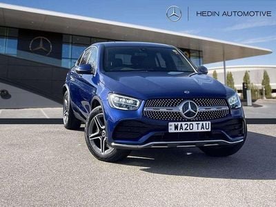 Used Mercedes GLC220 AMG line 194 HP (142 kW) 2020 Blue Coupe