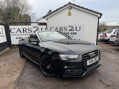 Used Audi A5 Cabriolet S-Line 190 HP (139 kW) 2016 Black Cabriolet