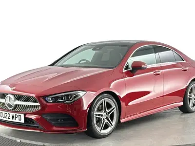 Used Mercedes CLA180 AMG Line Premium Plus 136 HP (100 kW) 2022 Red Sedan