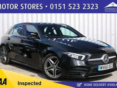 Used Mercedes A180 AMG line 116 HP (85 kW) 2018 Black Hatchback