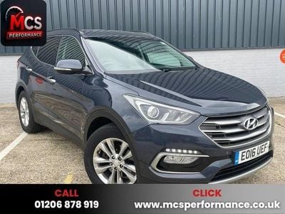 Blue Used 2016 Hyundai Santa Fe Premium SUV | £7,500 (Good price)