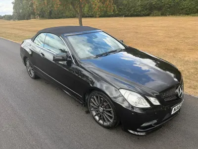 Used Mercedes E220 2012 Black Cabriolet